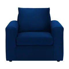 BODEVIR - Sofa Kendy 1C Felpa 30 Azul Marino