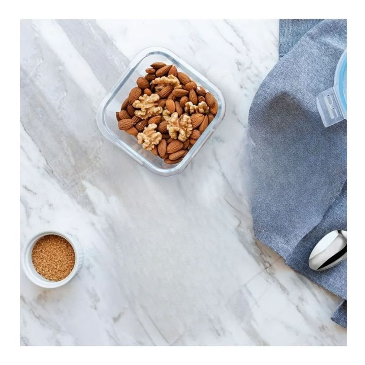 LUMINARC - Pack 3 Contenedores Vidrio Hermético Cuadrado 520mL Luminarc