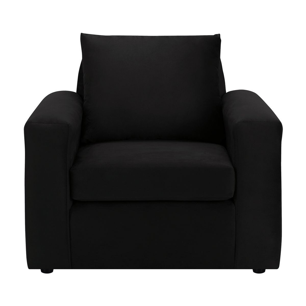 BODEVIR - Sofa Kendy 1C Felpa 30 Negro