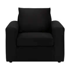 BODEVIR - Sofa Kendy 1C Felpa 30 Negro
