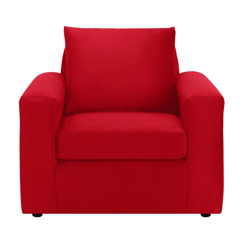 BODEVIR - Sofa Kendy 1C Felpa 30 Rojo