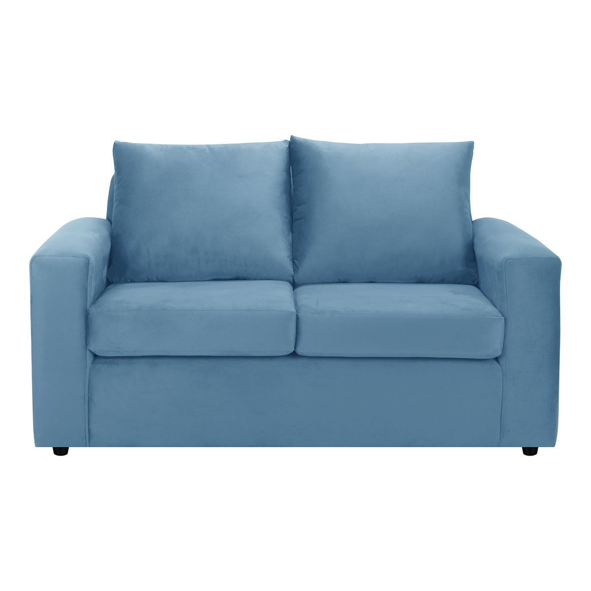 BODEVIR - Sofa Kendy 2C Felpa 30 Azul Petroleo