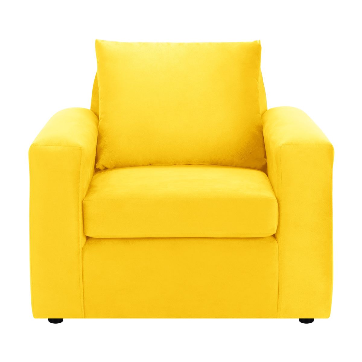 BODEVIR - Set Sofa Kendy 1C Felpa 30 Amarillo