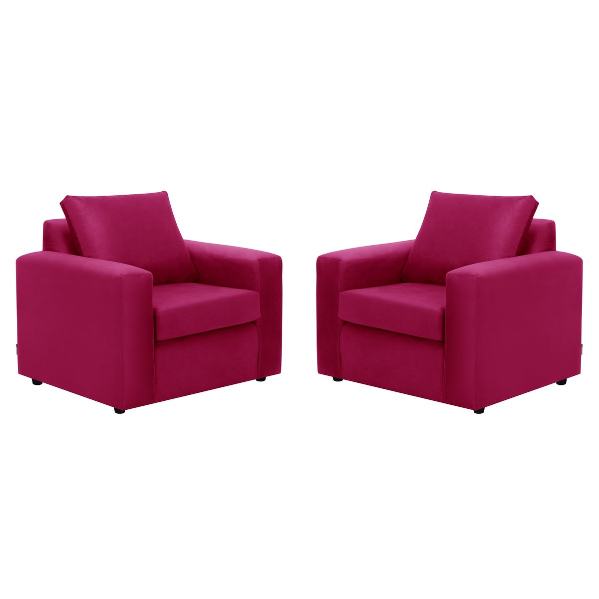 BODEVIR - Set Sofa Kendy 1C Felpa 30 Burdeo