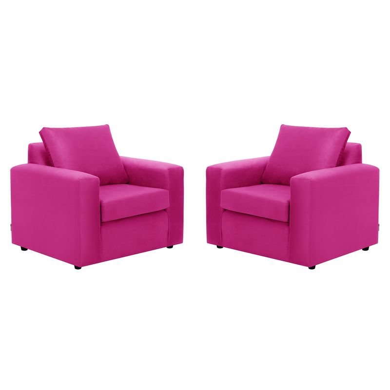 BODEVIR - Set Sofa Kendy 1C Felpa 30 Fucsia