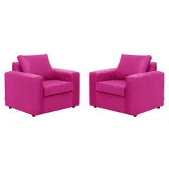 BODEVIR - Set Sofa Kendy 1C Felpa 30 Fucsia