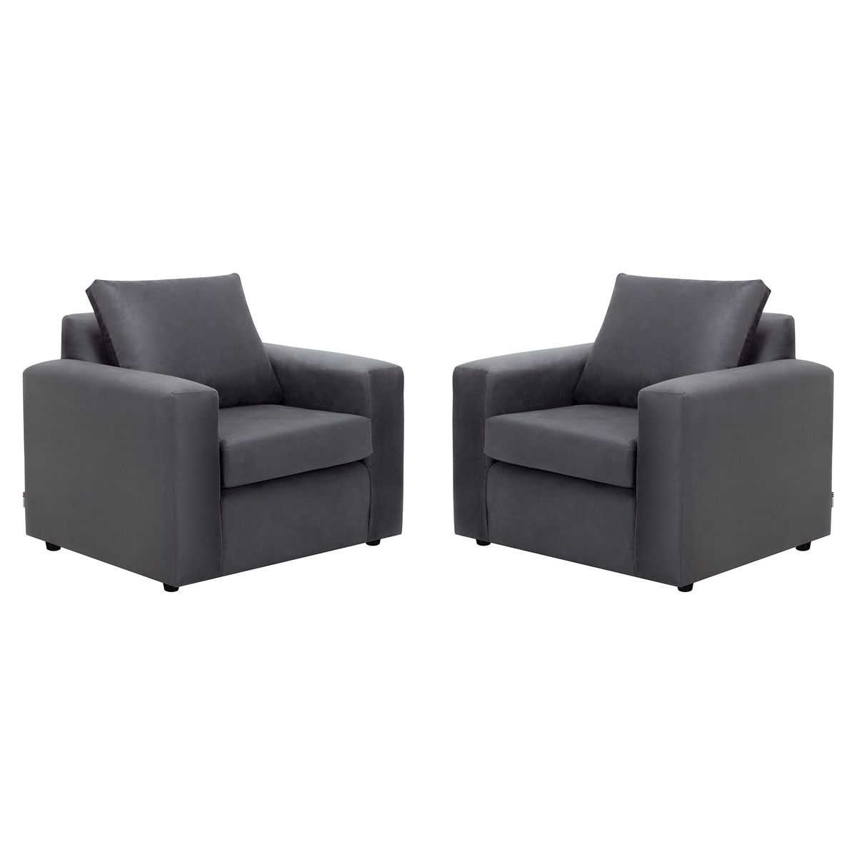 BODEVIR - Set Sofa Kendy 1C Felpa 30 Gris