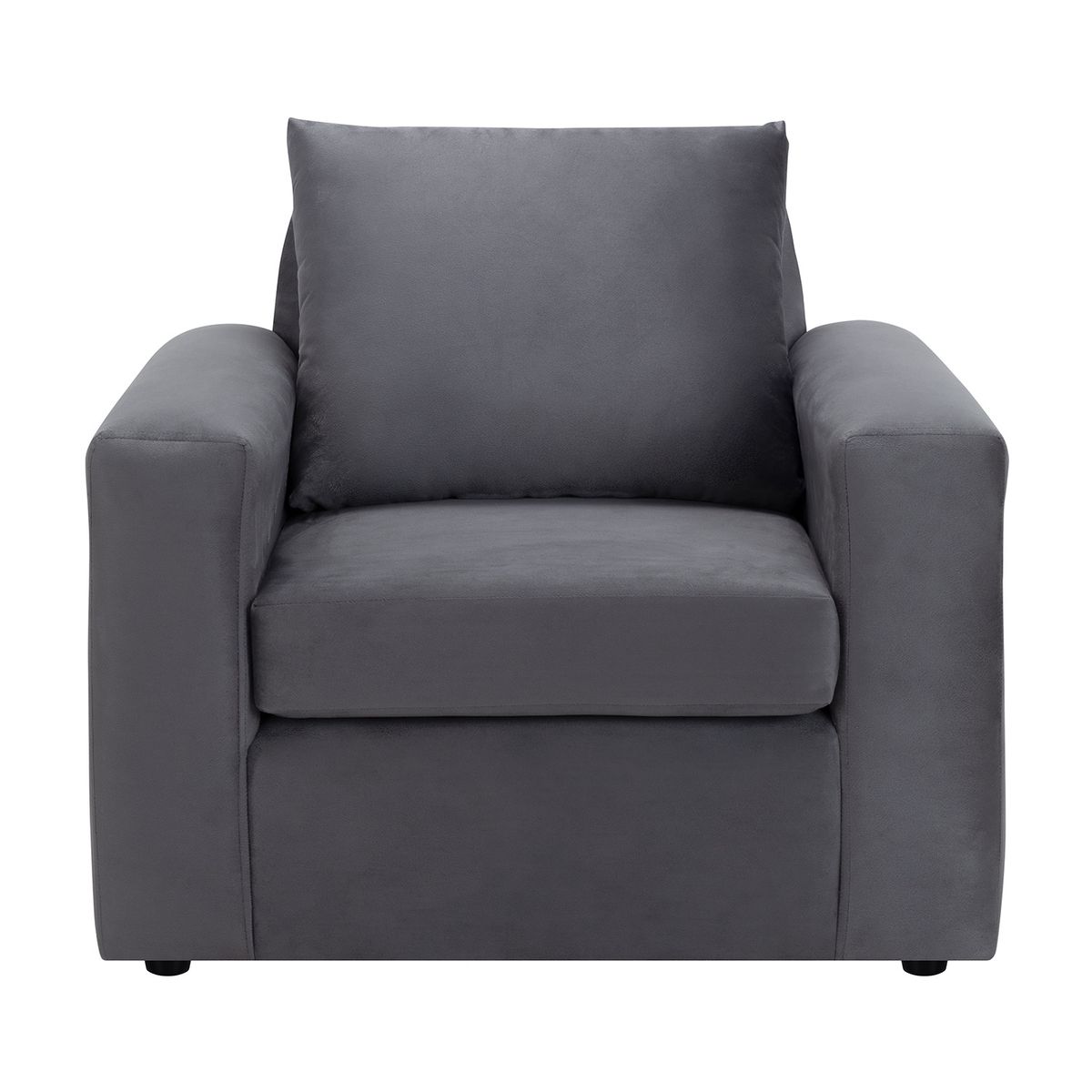 BODEVIR - Set Sofa Kendy 1C Felpa 30 Gris