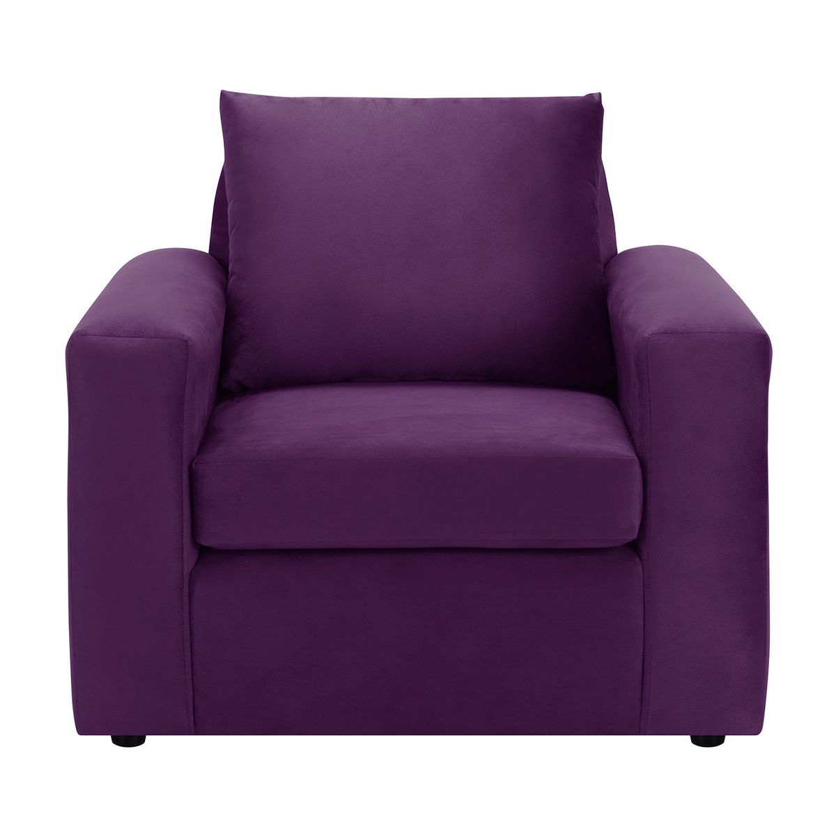 BODEVIR - Set Sofa Kendy 1C Felpa 30 Morado