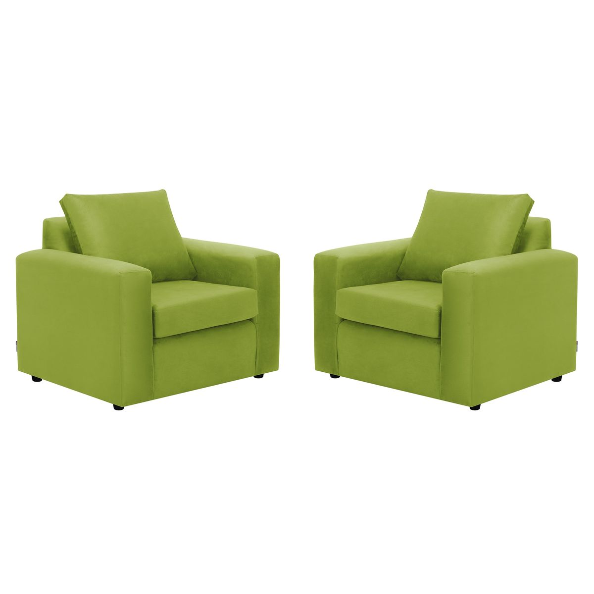 BODEVIR - Set Sofa Kendy 1C Felpa 30 Pistacho
