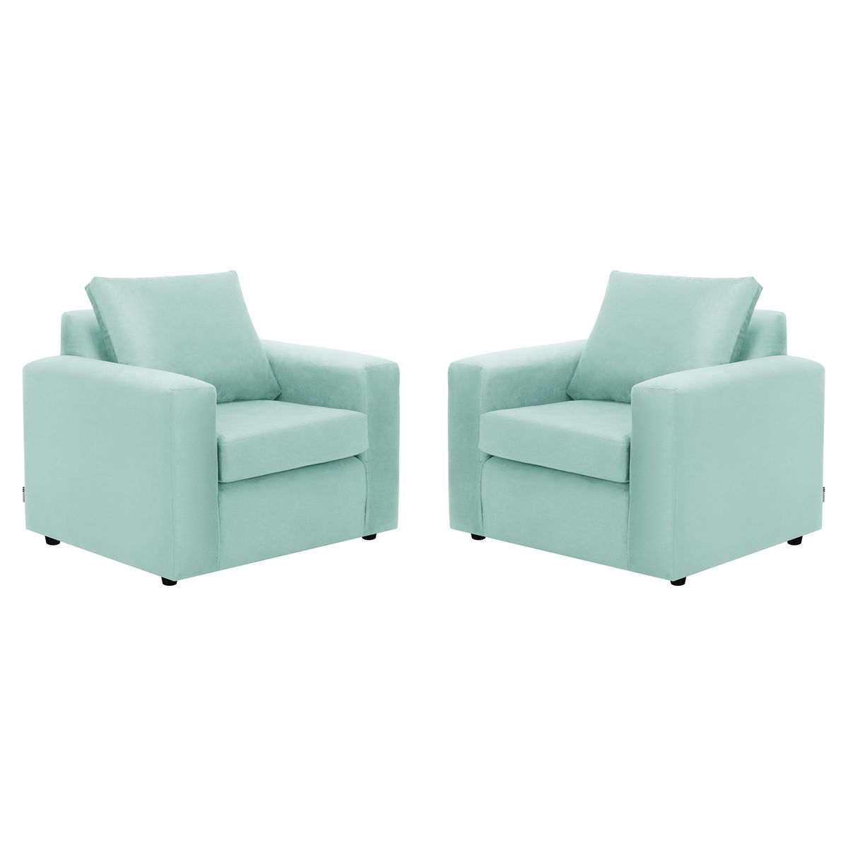 BODEVIR - Set Sofa Kendy 1C Felpa 30 Verde Agua