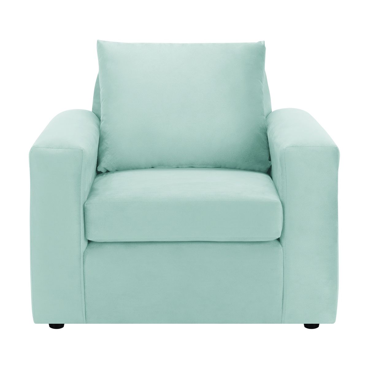 BODEVIR - Set Sofa Kendy 1C Felpa 30 Verde Agua
