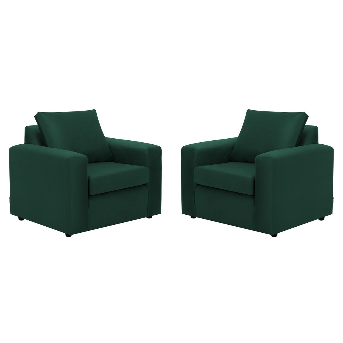 BODEVIR - Set Sofa Kendy 1C Felpa 30 Verde Botella
