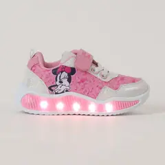 DISNEY - Zapatilla Con Luces Niña Minnie Kiss Rosado