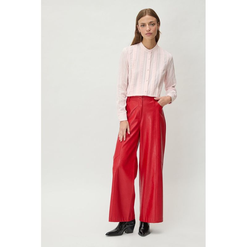 IO - Blusa Manga Larga Rosado Mujer Io