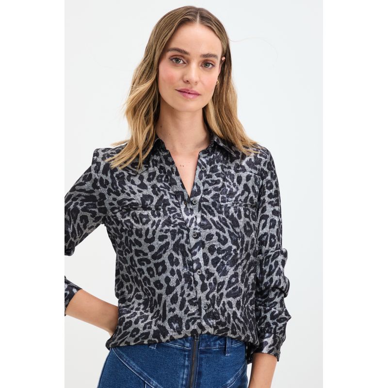 IO - Blusa Camisera Gris iO