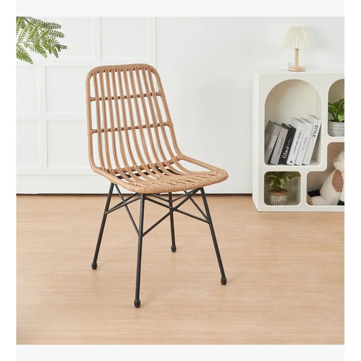 CORI CORI - Silla de Comedor Terraza Rattan Grecia Madera