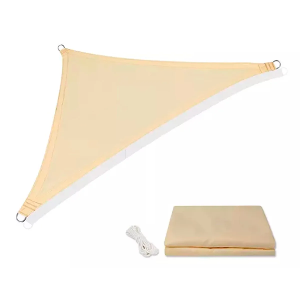 OFERTABKN - Toldo Vela De Tela Impermeable Triangular 4x4x4 Filtro Uv