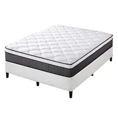 ZINUS - Cama Keenan Colchón Espuma 2 Plazas 25cms