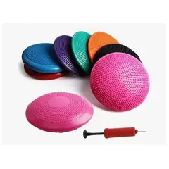 GENERICO - Balon Bosu Gym Pelota Yoga Semiesfera Cojin 33cm Inflable