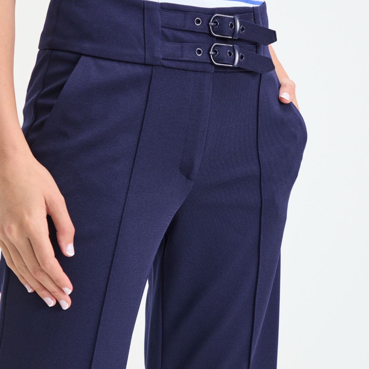 IO - Pantalon Azul Marino Mujer Io