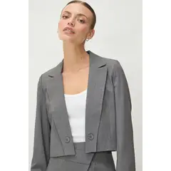 IO - Blazer Crop Liso Gris