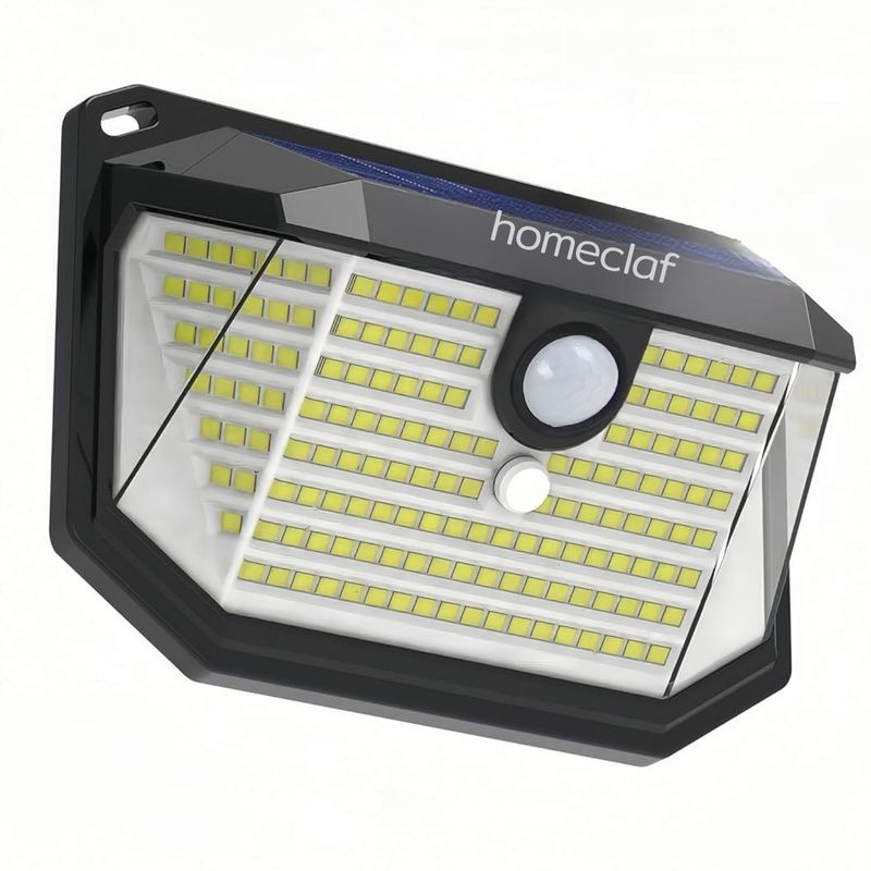 HOMECLAF - Foco Solar 178 Led Exterior Con Sensor Movimiento Homeclaf