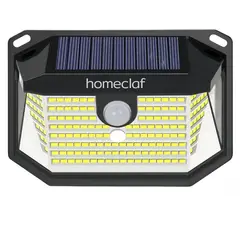 HOMECLAF - Foco Solar 178 Led Exterior Con Sensor Movimiento
