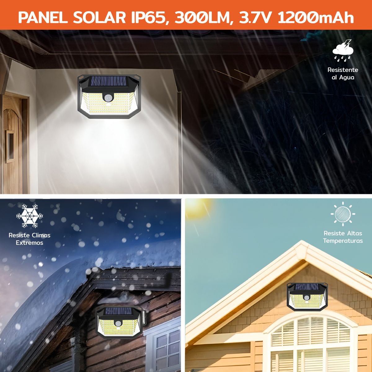 HOMECLAF - Foco Solar 178 Led Exterior Con Sensor Movimiento Homeclaf…