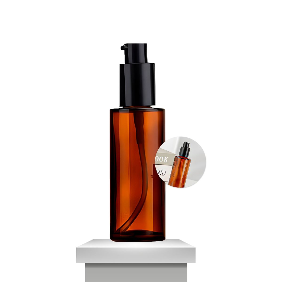 GENERICO - Set 12 Frascos Ámbar Dispensador Bomba Loción Esencial 100ml