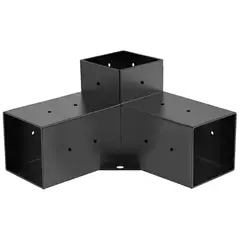 GENERICO - KIT DE 4 ESQUINEROS PÉRGOLAS Y TERRAZAS PILARES DE MADERA 4X4 95X95MM