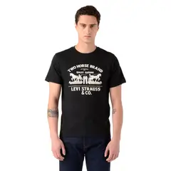 LEVIS - Polera Hombre Graphic Crewneck Tee Negro