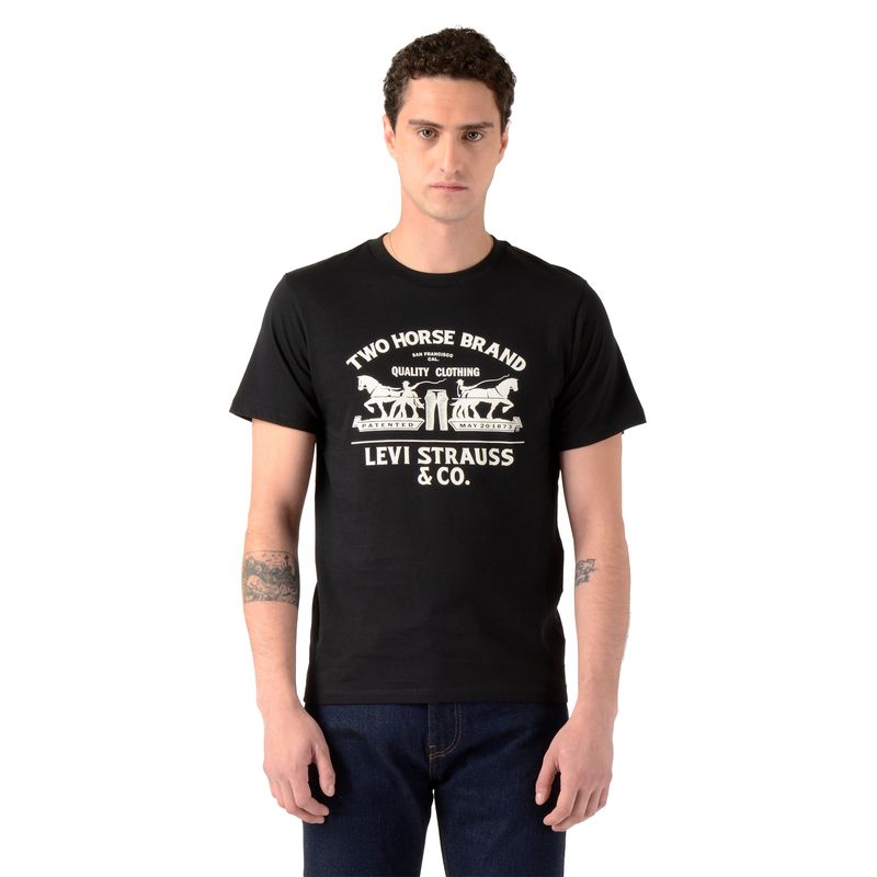 LEVIS - Polera Hombre Graphic Crewneck Tee Negro Levis