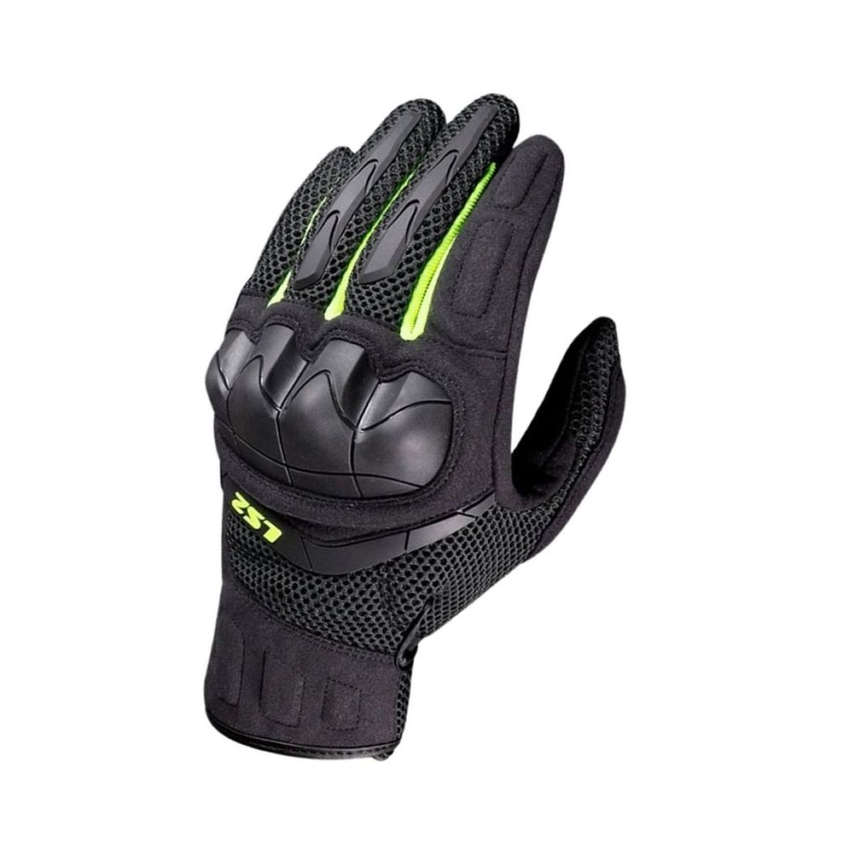 LS2 - GUANTE LS2 KUBRA NEGRO AMARILLO HOMBRE