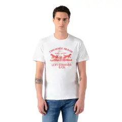 LEVIS - Polera Hombre Graphic Crewneck Tee Blanco