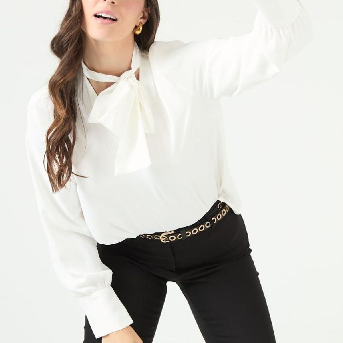 PRIVILEGE - Blusa blanca PRIVILEGE 2178