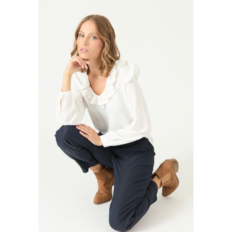 PRIVILEGE - Blusa blanca PRIVILEGE 2150 - Blanco