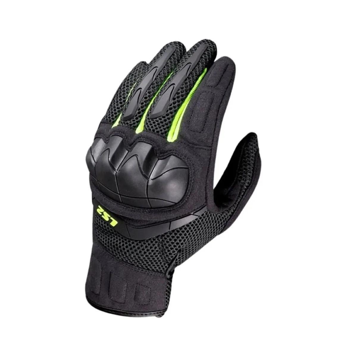 LS2 - GUANTE LS2 KUBRA NEGRO AMARILLO HOMBRE