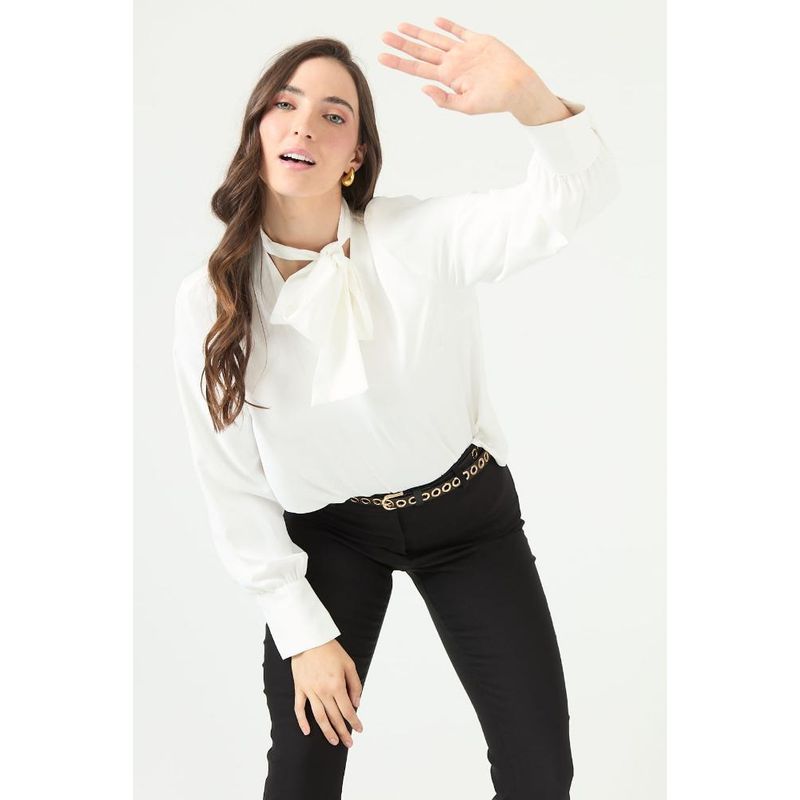 PRIVILEGE - Blusa blanca PRIVILEGE 2178 - Blanco