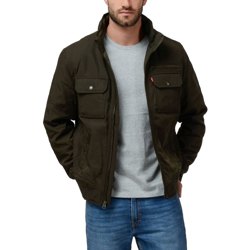 LEVIS - Chaqueta Hombre Polytwill Bomber Verde Levis
