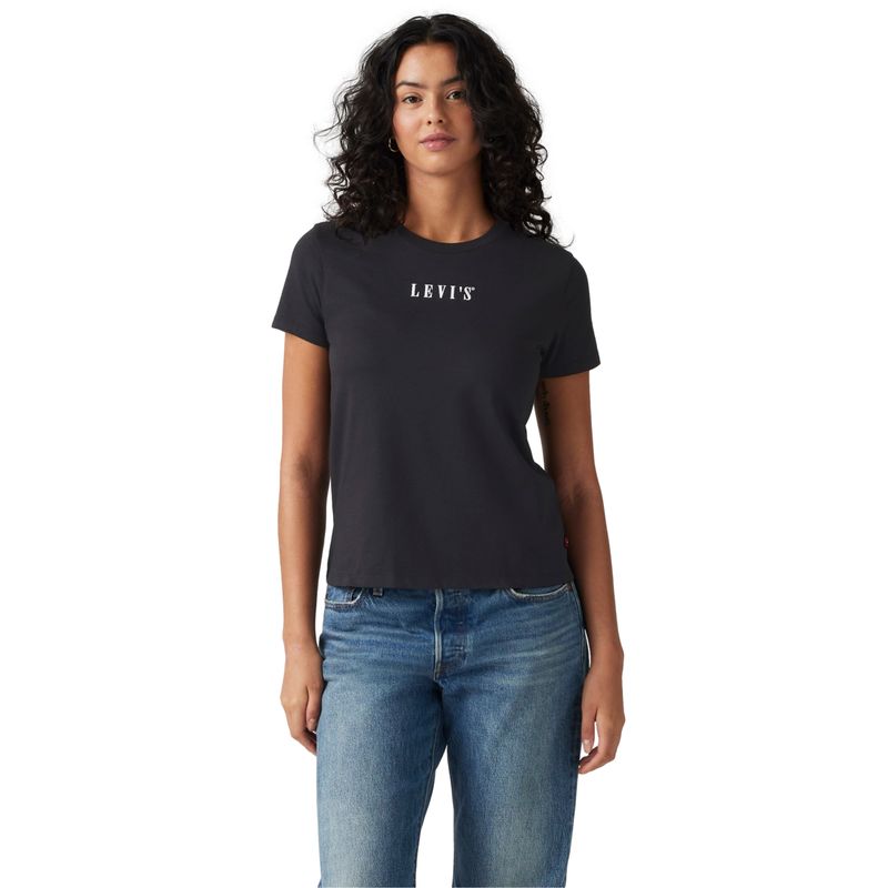 LEVIS - Polera Mujer The Perfect Tee Negro Levis
