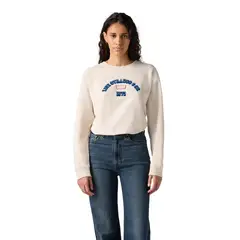 LEVIS - Polerón Mujer Gr Everyday Crew Beige