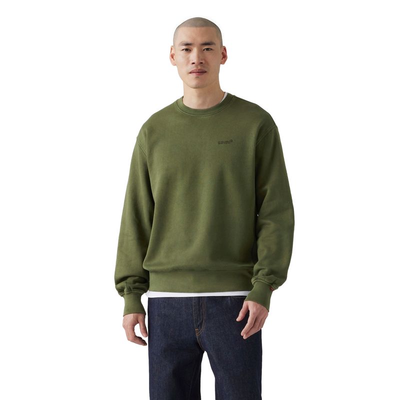 LEVIS - Polerón Hombre Authentic Crew Verde Levis.