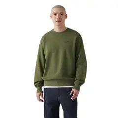 LEVIS - Polerón Hombre Authentic Crew Verde