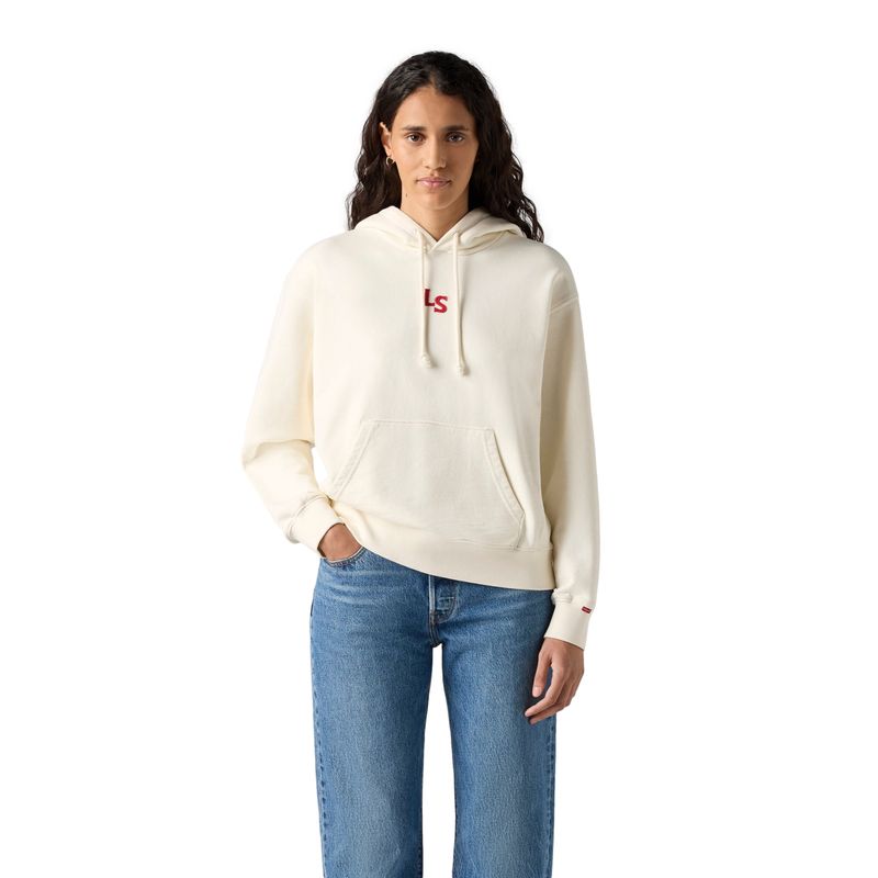 LEVIS - Polerón Mujer Graphic Heritage Hoodie Blanco Levis