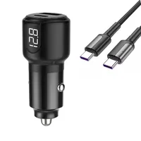 Cargador Auto Carga Rápida Tipo C Pd 75w Para iPhone Samsung más Cable