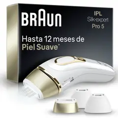 BRAUN - Depiladora Definitiva IPL Luz Pulsada Silk Pro5 Con Estuche
