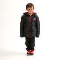 Parka Niño Spiderman Telarañas Negro