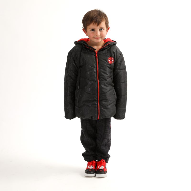 MARVEL - Parka Niño Spiderman Telarañas Negro Marvel