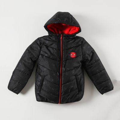 Imagen 2 del producto Parka Niño Spiderman Telarañas Negro